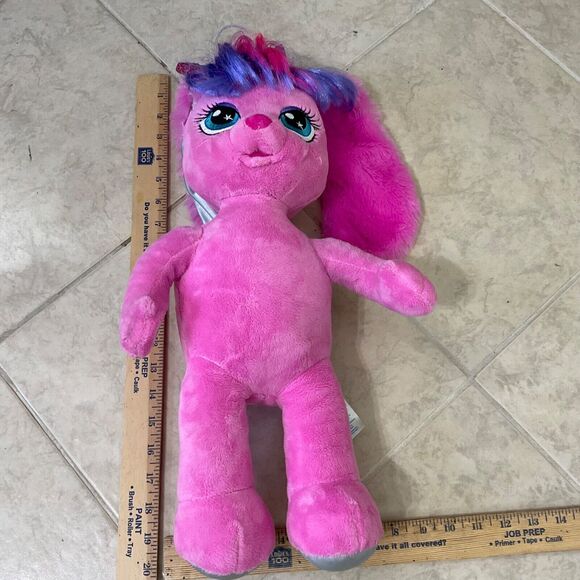 Build A Bear BAB Honey Girl Plush HG Risa Pink Bunny Rabbit w top, bows & sound. - Picture 11 of 13